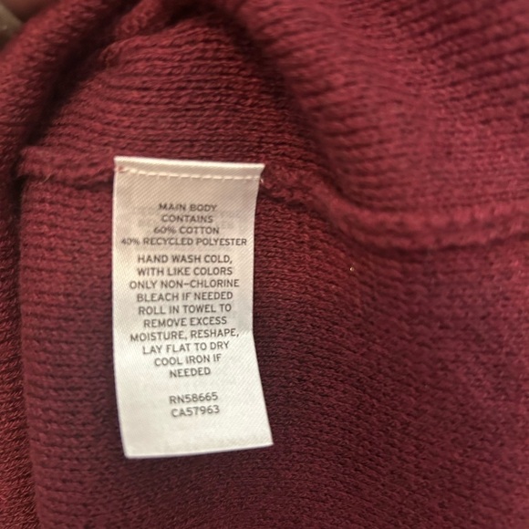 caslon Double Knit Long Sleeve Turtleneck Sweater Dress in wine color - Picture 13 of 14